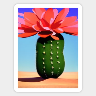 Israel, Sabra Cactus in the Desert Magnet